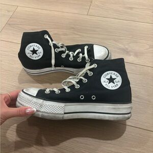 Converse Black and White High-Top Sneakers